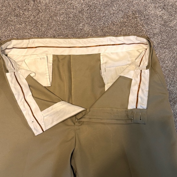 Mens Haggar Dress Pants With Elastic in the Waist 40 x 32 Big & Tall Tan - Picture 6 of 13